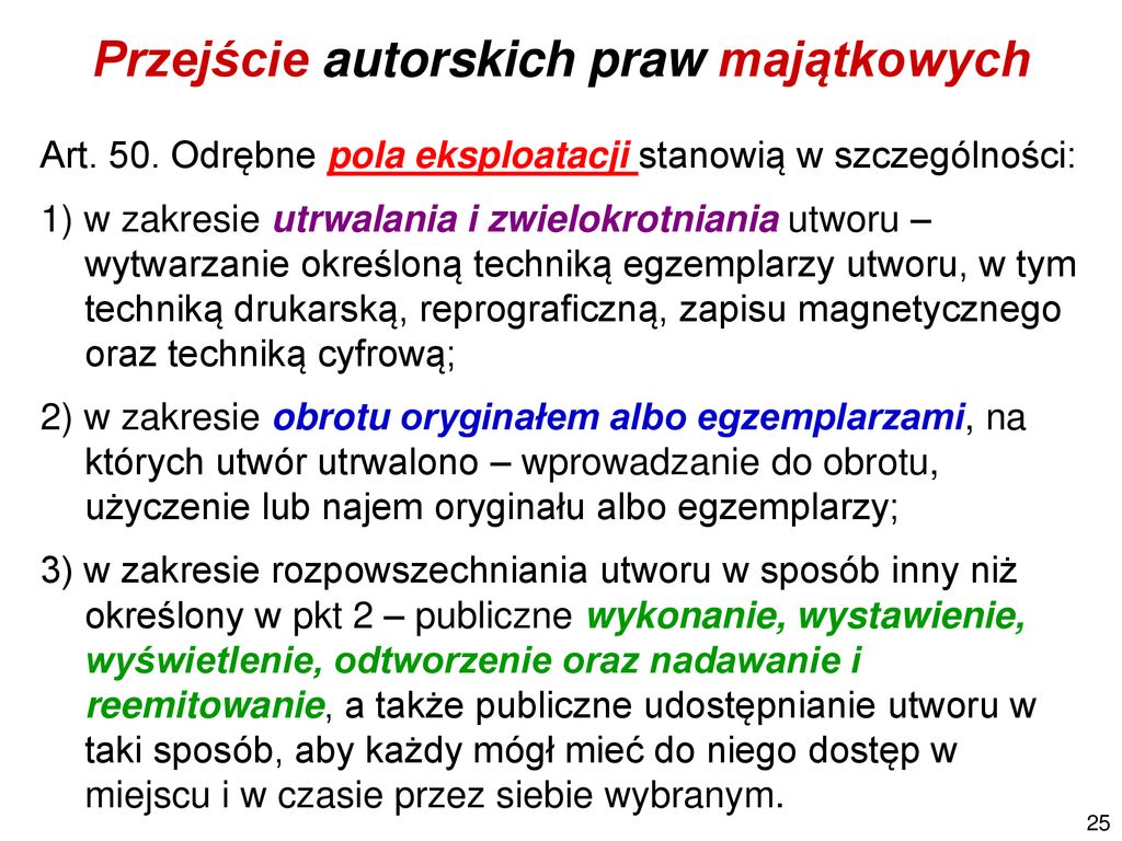 Autorskie prawa osobiste i majątkowe Dozwolony użytek ppt pobierz